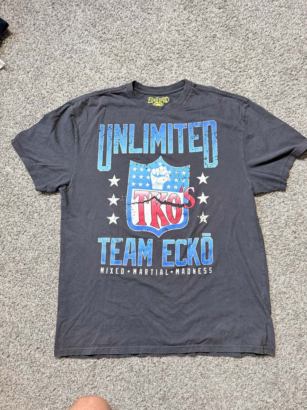 Ecko Unltd MMA T-Shirt X-Large Black Team Ecko Mixed Martial Madness